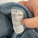 Giordano Size 26 Light Blue Metallic Low Rise Skinny Tapered Jeans Photo 9