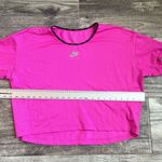 Nike  Women's Air Mesh Short Sleeve Top sz XL Shirt Fireberry Pink GYM Sporty #5 Photo 3