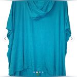 Twiggy XL boxy dolman sleeve zip jacket great fabric attached hood Photo 2