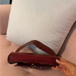 vintage wilson’s leather red y2k shoulder bag with buckle detail Photo 7