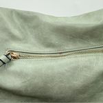 Sage Green Faux Leather Crossbody Bag Women’s Adjustable Strap Tassel Pocket Photo 9