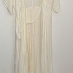Reformation  Winslow Dress White Ivory Maxi Wrap Kimono Wedding Womens New Large Photo 0