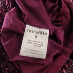 Retrofête Retrofete Mertzi Sequin Dress in Purple Size Small Mini Long Sleeve NWT Photo 8