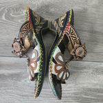 Elite by Corkys Womens Size 8 Jamaica Leather Floral Boho Hippie Wedge Sandals Brown Photo 13