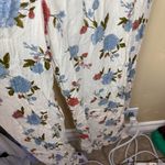 American Eagle  Outfitters Floral Spaghetti Strap‎ Jumpsuit Slit Leg Size 12 Photo 7