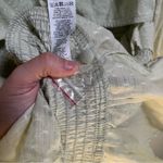 ASOS  Light Green Mini Dress Ruffle Long Sleeve Swiss Dot Boho Spring Cottagecore Photo 8