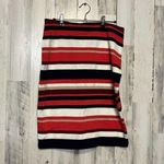 Ann Taylor  Striped Pencil Skirt Size 6 – Red Navy Cream | NWT Photo 0