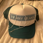 By Any Means trucker hat White Photo 0