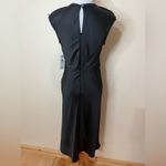 DKNY black satin midi slip sheath dress NEW 2 Photo 6