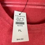 Talbots | Pink Knit Tank Top Sweater Vest 5% Cashmere Scoop Neck NWT L Petite Photo 4
