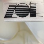 Vintage Zoe California Boho Hippie Dress White Fringe Made in USA Size Large Photo 3