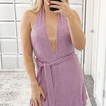 Misha Collection NEW  TIA DRESS Sequin Lilac Photo 3