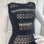 Yoana Baraschi  Chic Black Nude Lace Textured Dress Size 2. #340 Photo 5
