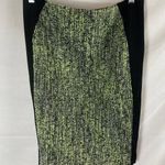 Elie Tahari  Tweed Pencil Skirt Green Black Size 4 Photo 0