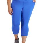 Ideology ID Crop High-Rise Side Pocket Leggings, Blue Illusion Size 1X New w/Tag Photo 0