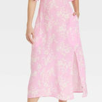 A New Day Pink Floral Midi Dress Photo 0