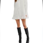 Anthropologie dRa Los Angeles White Eyelet Ruffle Dress Photo 8