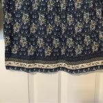Lucky Brand  navy floral print shirt S Photo 2