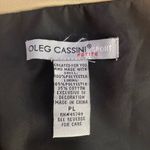 Oleg Cassini Sport Track Jacket and Pants Set in Black Tan Size Petite M/L Photo 13