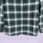 Levi's Dorsey Western Shirt Flannel Women's Pearl Snap Green Plaid Size Small Photo 8