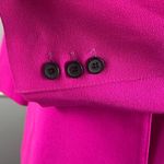 Smythe Neon Pink Single Breasted Wool Blazer Pointed Collared Jacket Size 10 Photo 5