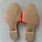 A New Day A NEW DAY Braided Coral Slide On Sandals Size 6 Photo 2