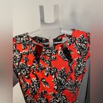 Wallis Floral orange dress with‎ black and white flowers size 6 Photo 3