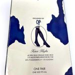 90s DONALD J PLINER Vintage Blue Knee High Semi Opaque Socks Photo 6