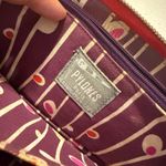 Pylones large "Voyage" wallet with a white flower/orchid pattern red Background Photo 5