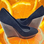 Steven By Steve Madden Steve Madden Black Platform Wedges‎ Size 9.5 Photo 0