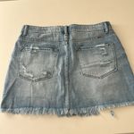 Kacan distressed blue Jean mini western skirt Size M Photo 5