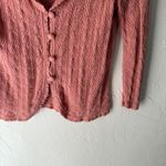 j h women's pink cardigan sweater size XL Silk Blend Cottage Feminine Coquette Photo 3