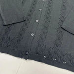 Woman Within White Cardigan Sweater Sz 2X Button Front Crew Neck Lightweight Photo 2