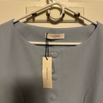 Commense Light Blue Buttoned Long Sleeve Dress Size L Photo 5