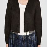 ZARA faux suede fringe jacket. Xs Photo 0