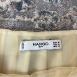 Mango  Butter Yellow Cream Pleated Midi Dress Photo 2