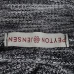 Peyton Jensen Marled Gray Knit Top Curved Hem L Photo 3