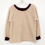 Free People Camp Collection Teddy Sweatshirt Faux Shearling Photo 2