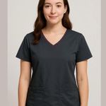 Women's Koi Basics Scrub Top Size L Gray Size L Photo 0