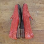 LLoyd; Germany Orange Snakeskin Italian Made Penny Loafers 37 Tan Size 6 Photo 6