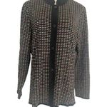 Misook  Size XL Top Blouse Button Down Colorful Career Professional Acrylic Photo 0