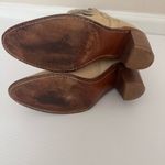 Vintage Miss Capezio Beige Blue Butterfly Leather Cowboy Boots Britney Spears Tan Size 8.5 Photo 11