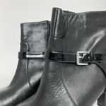 Lauren Ralph Lauren Womens Leather Saida Ankle Boots Booties Buckle Black Sz 10B Photo 4