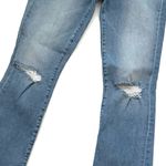 MOTHER The Hustler Ankle Fray Jeans In Thrilling Shots Size 24 Blue Photo 5