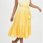 NEW NWT Rhode Lea Yellow Ombré Midi Dress size Small Photo 0