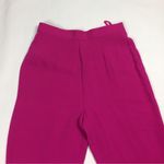 Emanuel Ungaro Pink Silk High Waist Straight Leg Pant Size 10 Photo 1