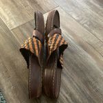 Timberland  Braided Small Wedge Thong Brown Sandals Photo 4