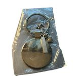 Teacher Key Chain Monogram EMA Dangles Silver Tone Apple Ruler NEW Photo 3