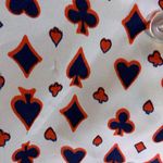 Vintage Playing Cards Symbols Blouse Size M Red Size M Photo 3