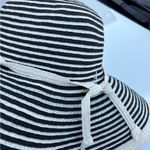 Banana Republic Striped Black and White Sun Hat Photo 5